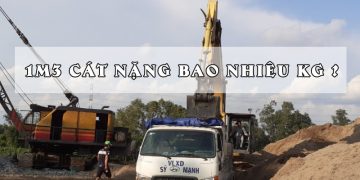 1 mét khối cát nặng bao nhiêu kg