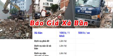 Bảng giá xà bần