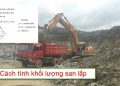Tính khối lượng cát đất san lấp