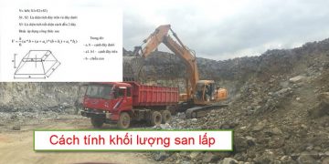 Tính khối lượng cát đất san lấp