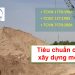 Tiêu chuẩn cát xây dựng mới nhất