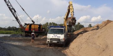 Giao cát san lấp (70m³) công trình cải tạo nhà ở kết hợp kinh doanh tại đường Lý Chính Thắng cho nhà thầu
