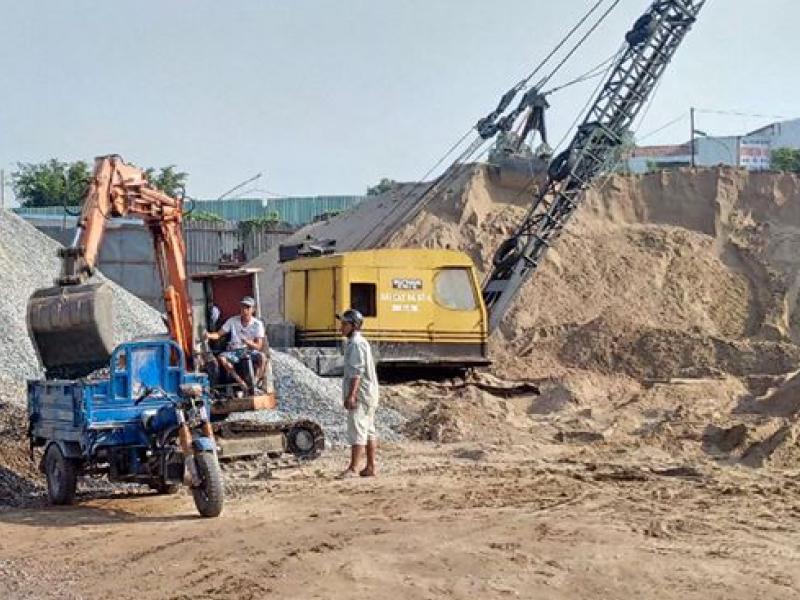 Giao cát xây tô (60m³) công trình nhà phố cho chủ nhà tại đường Nguyễn Duy Trinh, Bình Trưng Đông 