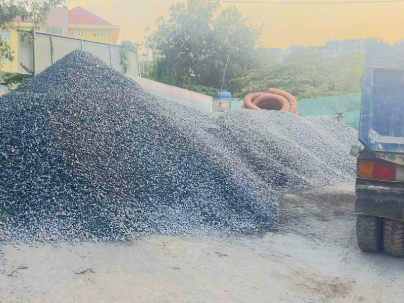 Giao đá 1x2 (15m³) phục vụ thi công móng nhà tại đường Minh Phụng cho thầu nhỏ 