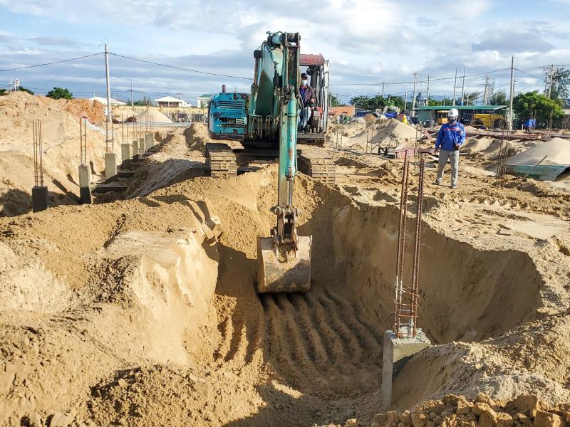 Giao cát san lấp (110m³) công trình tại Lê Minh Xuân, Bình Chánh 
