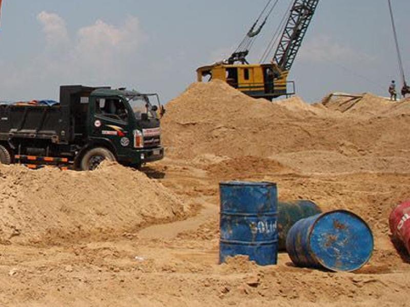 Giao cát san lấp (150m³) công trình khu du lịch sinh thái cho chủ đầu tư tại xã Long Hòa