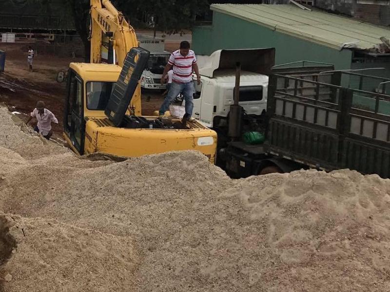 Giao cát bê tông (70m³) công trình xây mới cho chủ nhà tại Tân Xuân, Hóc Môn